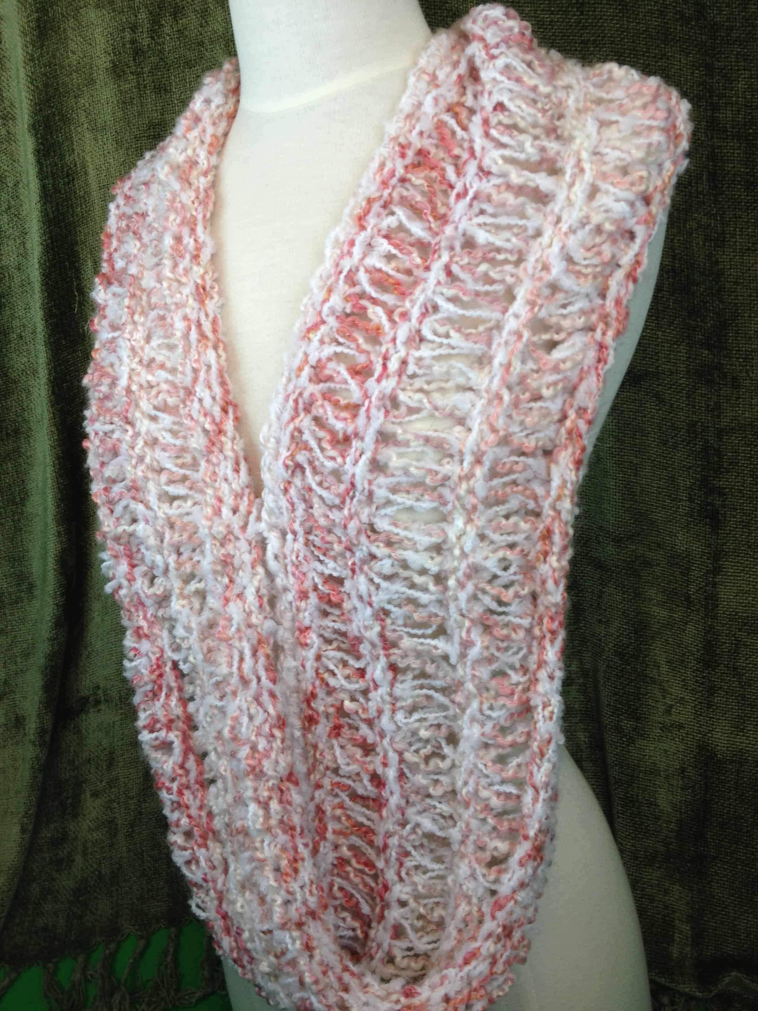 loom knit infinity scarf