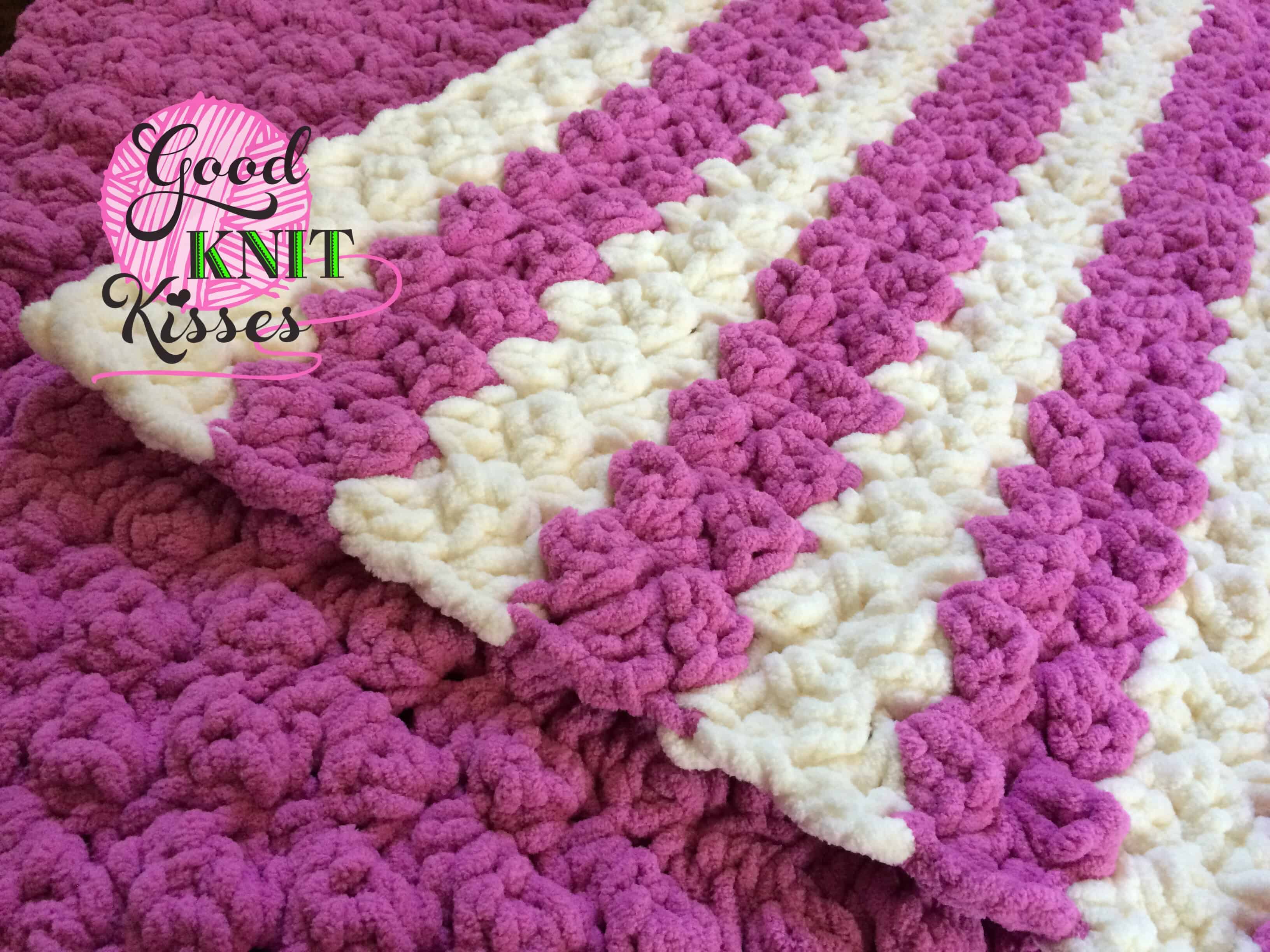 Bernat Blanket Stitch Trim Crochet Blanket Pattern