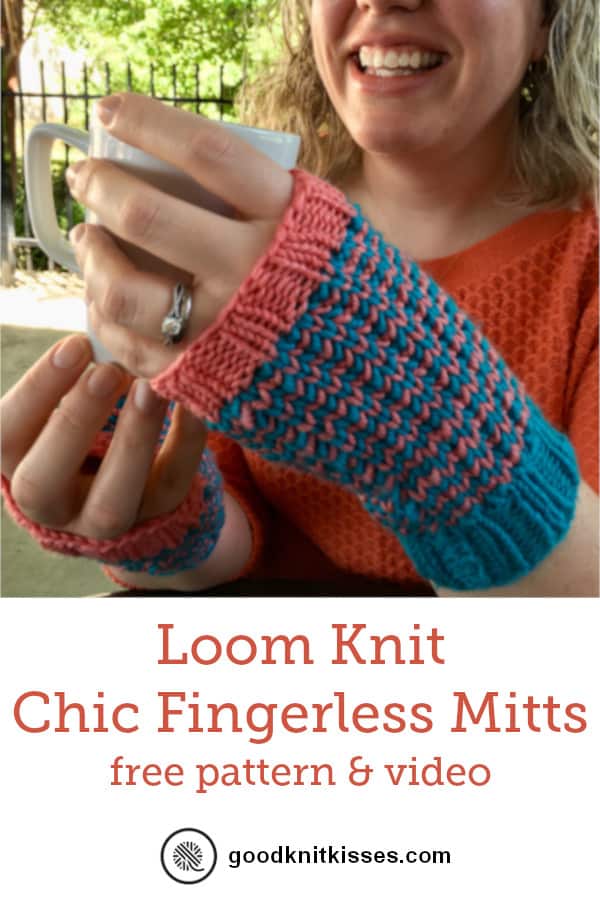 Chic Fingerless Mitts | Needle and Loom Knit - GoodKnit Kisses