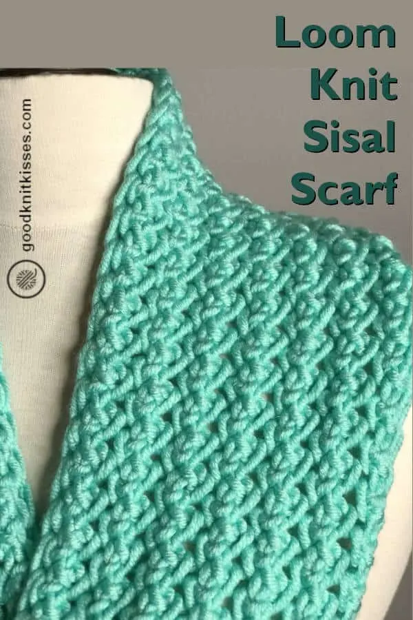 Round Loom Knitted Scarf 