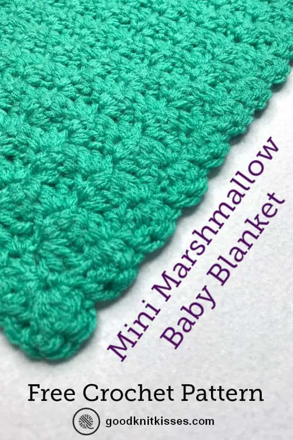 marshmallow crochet baby blanket free pattern and video