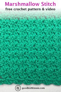 Make Beautiful Texture with the Crochet Marshmallow Stitch.