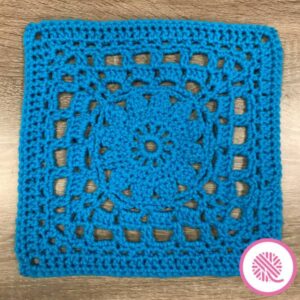 colorful crochet afghan square pattern with free tutorial video series