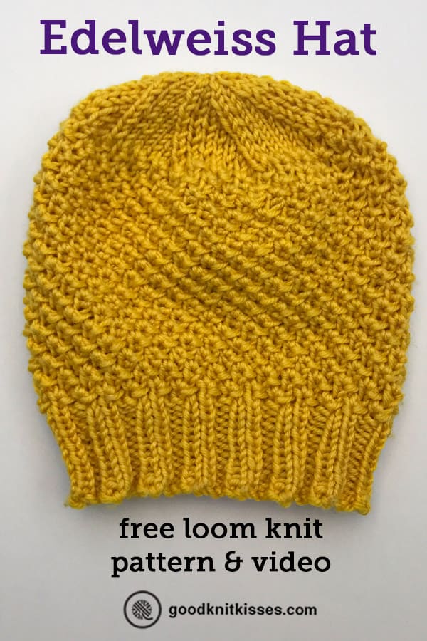 Learn to Make a Cozy Loom Knit Edelweiss Hat! - GoodKnit Kisses