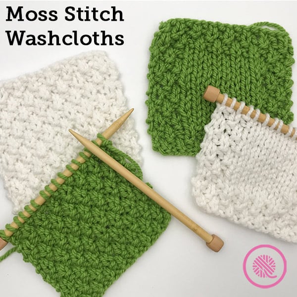 Knitted Rectangle Kitchen Washcloth - Solo Stitching