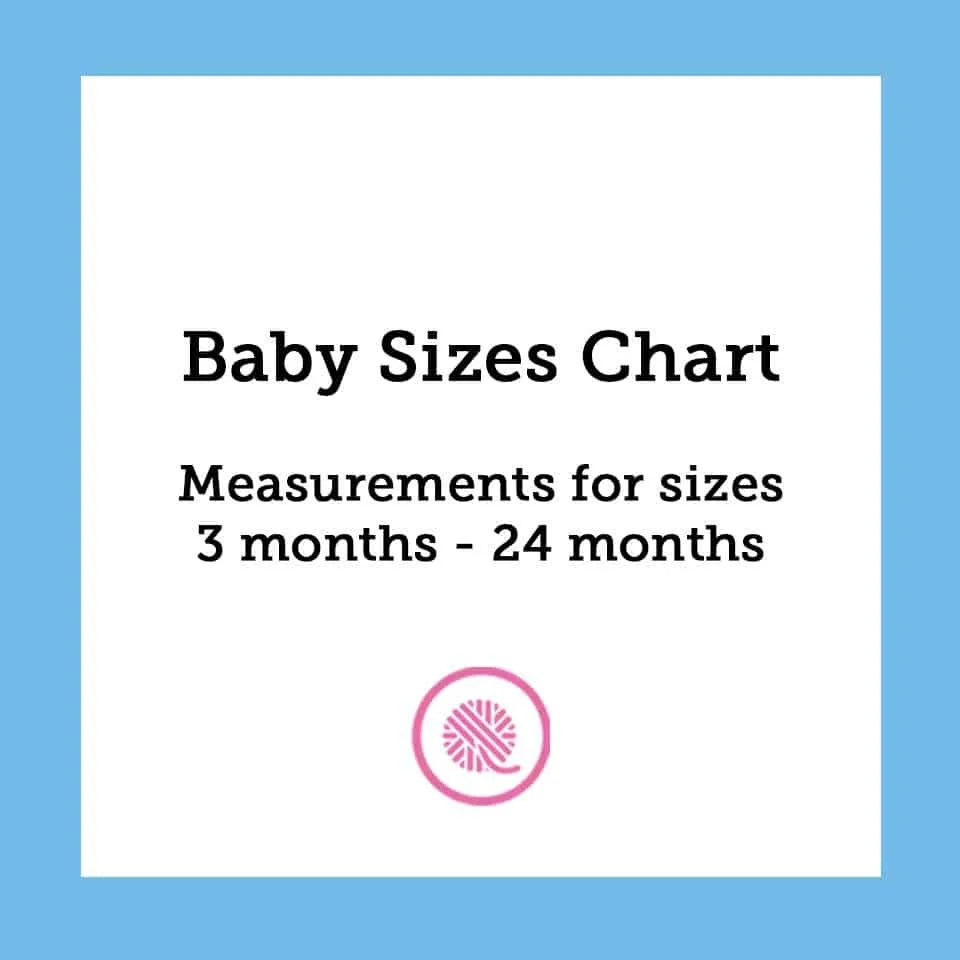 Baby Sizes Chart  Common Measurements for Babies from 3-24 months