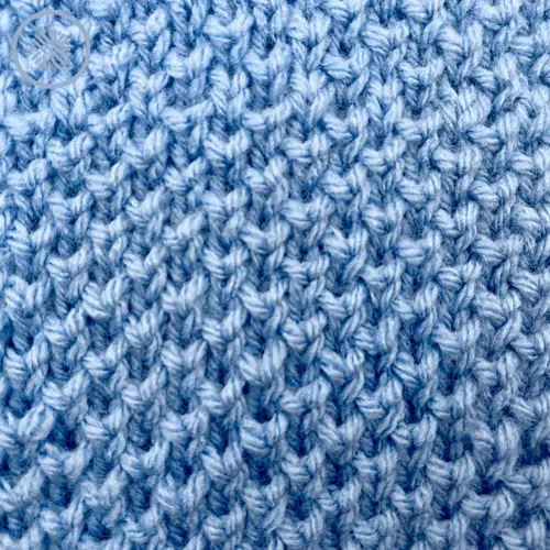 Waffle Stitch Knitting Pattern for Beginners (4 Row Repeat) 