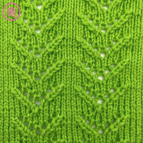 How to Loom Knit V Eyelet Lace - GoodKnit Kisses