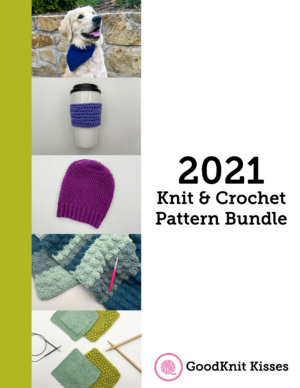 2021 knit and crochet pattern bundle cover