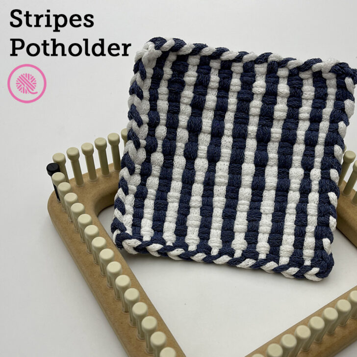 Easy Woven Stripes Potholder