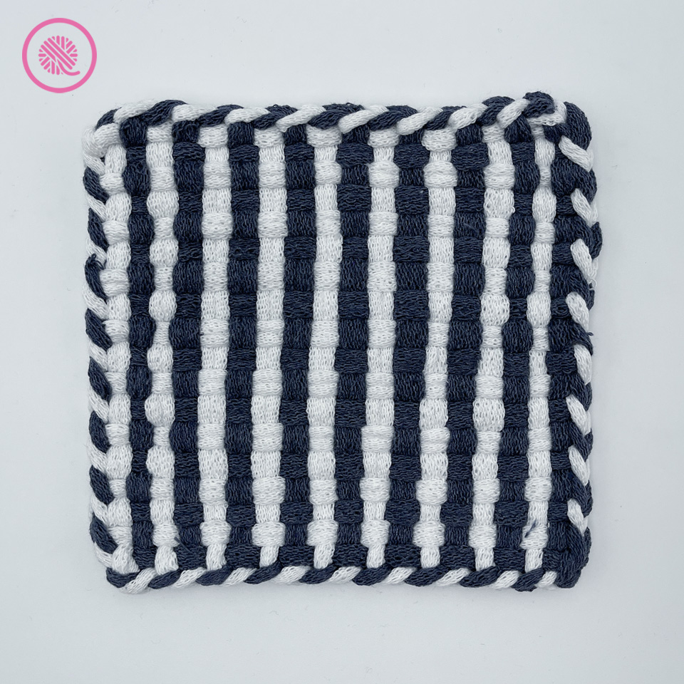 stripes potholder design