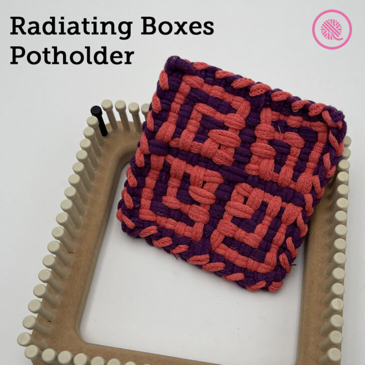 Weave the Radiating Boxes Potholder!