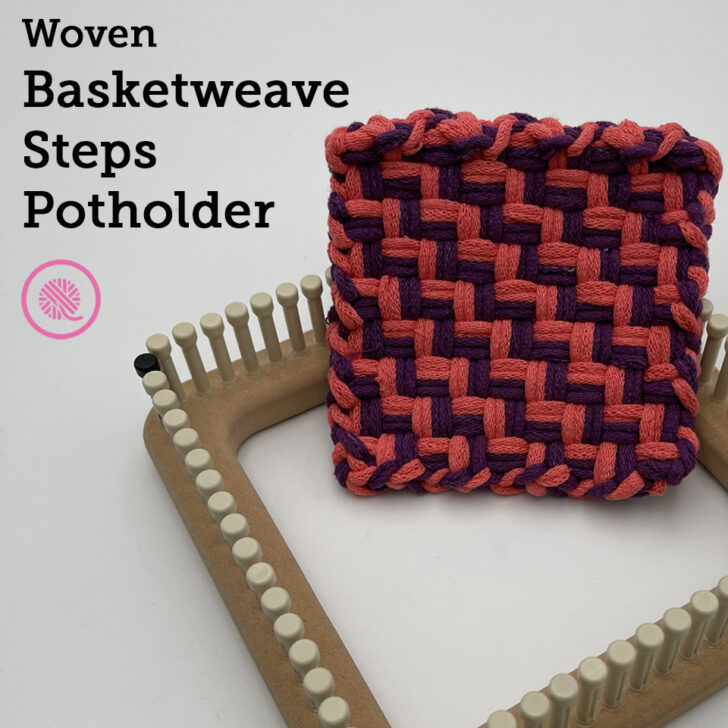 Easiest Zig Zag Potholder Design: Basketweave Steps!