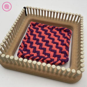 basketweave steps design with loom