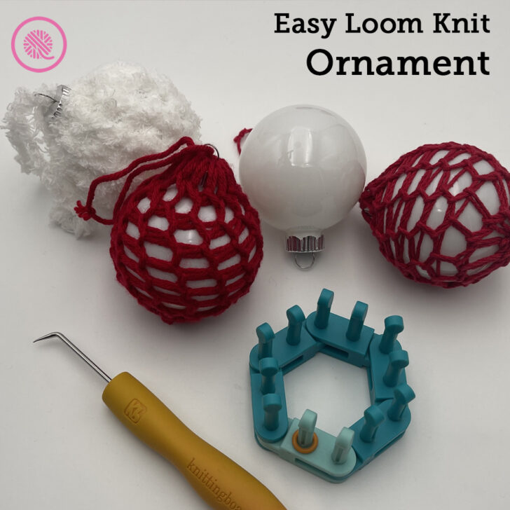 Easiest Loom Knit Ornament!