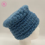 loom knit a bucket hat andalusian stitch body