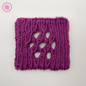 double knit loom knit eyelets