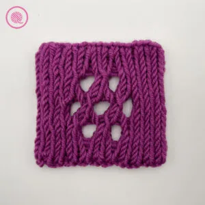 double knit loom knit eyelets